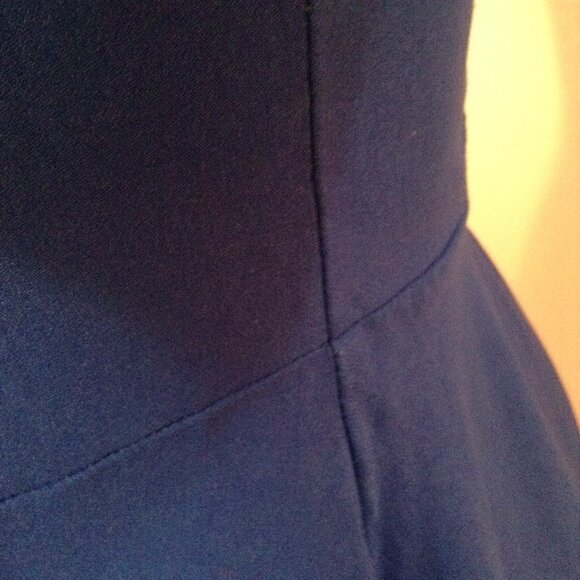 Royal Blue Fit and Flare 1950s-Style Dress - Picture 4 of 4